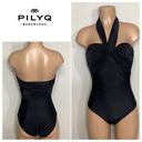 PilyQ New.  black bandeau multi-way swimsuit with tummy control Photo 1