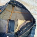 American Eagle  Distressed Ripped Denim Mom straight Jean Women Size 14 Photo 3