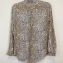 Equipment  Leopard Print Silk Long Sleeve Signature Shirt Size S Photo 5