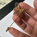 Monet Signed  Gold Tone Wire Butterfly Insect Lapel Stick Pin Photo 7