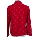 Kate Spade  Polka Dot Pajama Shirt Lounge Shirt Red Long Sleeve Women's Size‎ S Photo 2