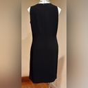 Jones New York  Black Sequence Sleeveless Dress Sz 14 Good Condition Small Split Photo 3