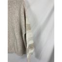 Nine West  Mock Neck Stripe Sleeve Knit Sweater Size Large Photo 1