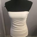 Naked Wardrobe New  White Ruched Tube Top Medium M Photo 0