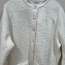 Isaac Mizrahi IsaacMizrahiLive botton front white knit jacket  Size 2X Photo 2