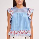 Revolve AMUR Claire Embroidered Blouse Photo 0