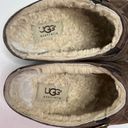 UGG  Size 8 Mules 1910 Brown Suede Shearling Buckle Slip On Clogs Sport Comfort Photo 6