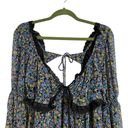 Free People  Black Combo Pennie Mini Dress Sz L NWT Photo 2