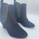 Charlotte Russe  Black Rebecca Wedge Heeled Ankle Booties Women's Size 8 Photo 2