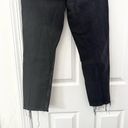 Gap  Denim Washed Black Vintage High Rise Slim Jeans Open Raw Ankle Hem 28 Short Photo 11