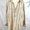 Premise Studio long sleeve mustard yellow and gray Henley top size 1X NWT Photo 0