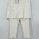 Tuckernuck NWT  Womens White TNUCK Sport Compression Skirted Capri Leggings Small Photo 1