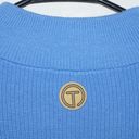 Talbots  Marl Half-Zip Sweater in Blue Iris Pullover Casua Size Large Petite Photo 5