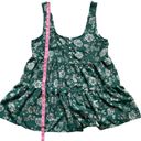 Urban Outfitters Cindy Tiered Ruffle Romper Green Sz Lg Photo 10