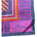 Edge Vintage Schiaparelli SILK Neck Scarf Hand Rolled  Japan 22.5" x 23" Photo 2