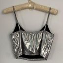 Gaze USA Silver v neck tank top. Photo 2