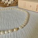 American Vintage Vintage “Ryver” Hidden Pearl Clasp Necklace 17.5” Baroque Ivory Cream Classic Photo 0