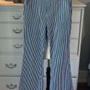 Forever 21 Striped Flare Leg Jeans Bell Bottoms Stretchy Womens Medium High Waist Photo 9