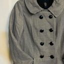 Banana Republic  Women’s Small Metallic Striped Double Breasted Pea Coat • Lined Photo 1