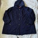 Woman Within  Women’s Sherpa-Lined Hooded Parka Jacket in Navy size 26W Photo 1