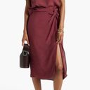 Rag and Bone  Amber twist-front silk crepe de chine midi skirt Photo 0