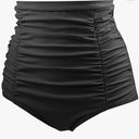 Tempt Me Women's High Waisted Swimsuit Bottom Tummy Control Ruched Bikini Bottom Photo 2