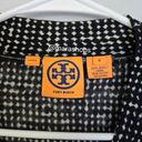 Tory Burch  Black White Print Merino Wool Button Cardigan Photo 3