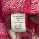 Davi & Dani  passion in plaid pink coat, size Large Photo 5