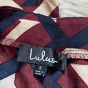 Lulus Lulu’s | Take Time Burgundy Multi Print Cropped Pants Photo 2