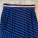 Apt. 9  Blue Black Asymmetrical Striped Maxi Skirt Petite Small Photo 4