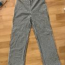 Gingham Black And White Pants Size M Photo 1