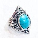 Urban Outfitters Turquoise Silver Ring — Boho — New Photo 0