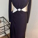 Meshki  Navy Christina Backless‎ Wrap Dress Size L NWT Photo 4