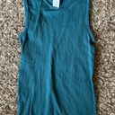 Zyia Active Teal Ribbed Active Tank XS Photo 1