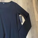 Bryn Walker NEW  XS Chester Black Asymmetric Jersey Knit Tunic Top Long Sleeve Photo 2