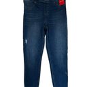 Spanx NWT  Distressed Ankle Skinny Jeans Medium Wash  Pull On Shaping Photo 8