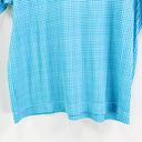 Cabin creek  Blue White Vintage 1990s Gingham Check Plaid Top Photo 7