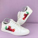 Krass&co G.H. Bass & . Siri Floral Embroidered Lace Up Sneaker White 9 Photo 0