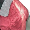 Free People Burgundy Bomber Jacket Size 6 Photo 3