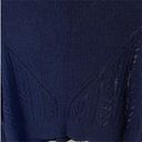 BCBGMAXAZRIA Crochet Crewneck Sweater Navy Blue Size XS Photo 9