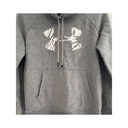 Under Armour  Womens Gray Sz XS Rival Graphic Logo Pullover Sport Hoodie Sweater Photo 7