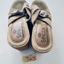 sbicca Horizon Sandals Size 6M Suede Beige Casual Wedge Sandals for Women Photo 4