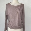 Gaze USA Mauve Long Sleeve Ruched Blouse Photo 0