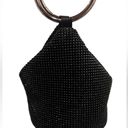 Crystal Mesh Ring Handle Bag Black Slouch Bag Photo 3