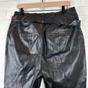 Greylin  Vegan Leather High Waist belted Paper Bag pants Size L Anthropologie Photo 13