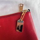 Coach  F57465 Wristlet/Wallet Clutch Leather Large Bright Pink/Red No Wrist Strap Photo 5