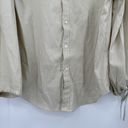 Polo 2023  Ralph Lauren Women's Cinch Elastic Cuff Button Front Blouse Med Photo 3