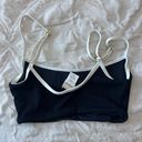 l*space L* Adalyn Bikini Top in Black & Cream Photo 2