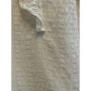 Zadig & Voltaire  Short Sleeve Silk Blouse Size Medium Cream Ruffle Coquette FLAW Photo 7