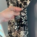 Vintage Talbots Floral Belted Maxi Dress, Linen Blend​​​ Black Size 8P Photo 6